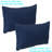 12" x 20" Polyester Lumbar Outdoor Pillow Cover - Navy-893370269-893370259