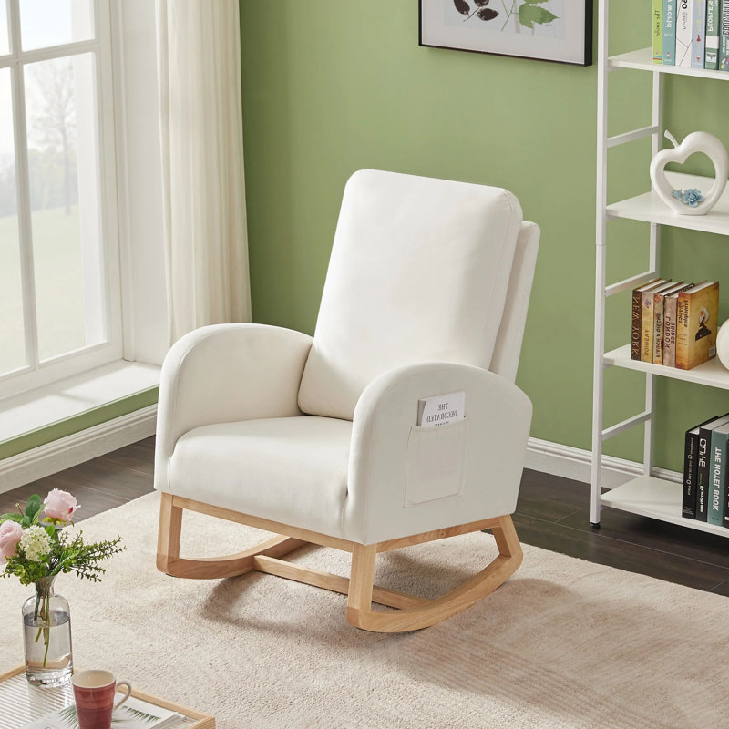 Chaise berçante Kuester, Beige