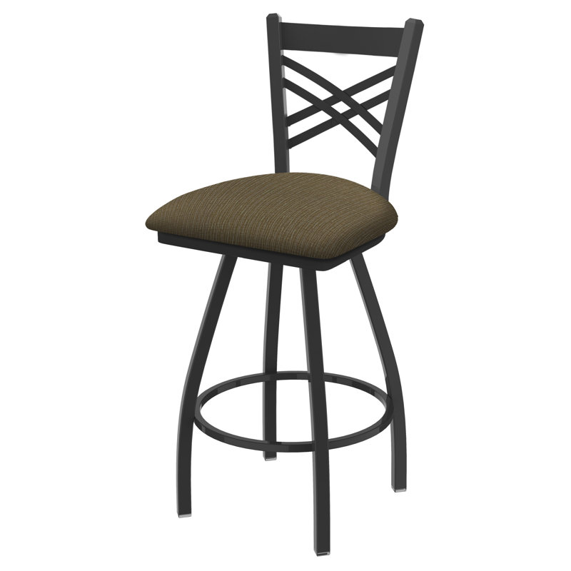 XL 820 Catalina Stool, Pewter, Fabric-Graph Cork, Counter Stool (25” Seat Height)