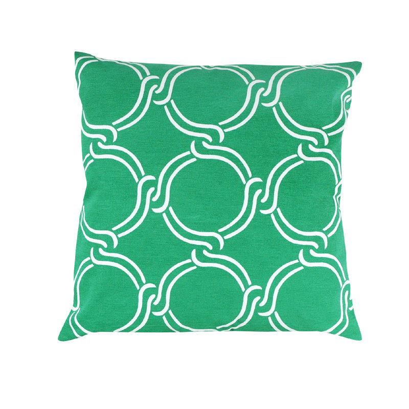 Coussin 100% coton Trinity, Vert