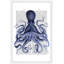 « blue octopus 3 », reproduction d’art encadrée-1529025583