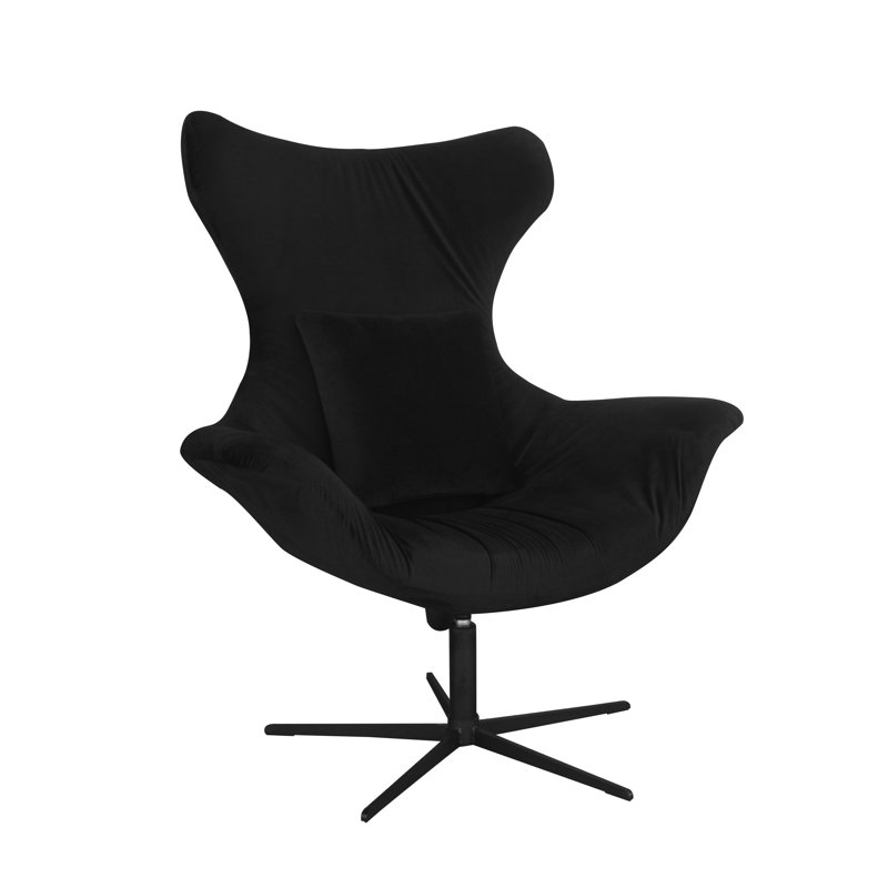 Swivel Lounge Chair, Black