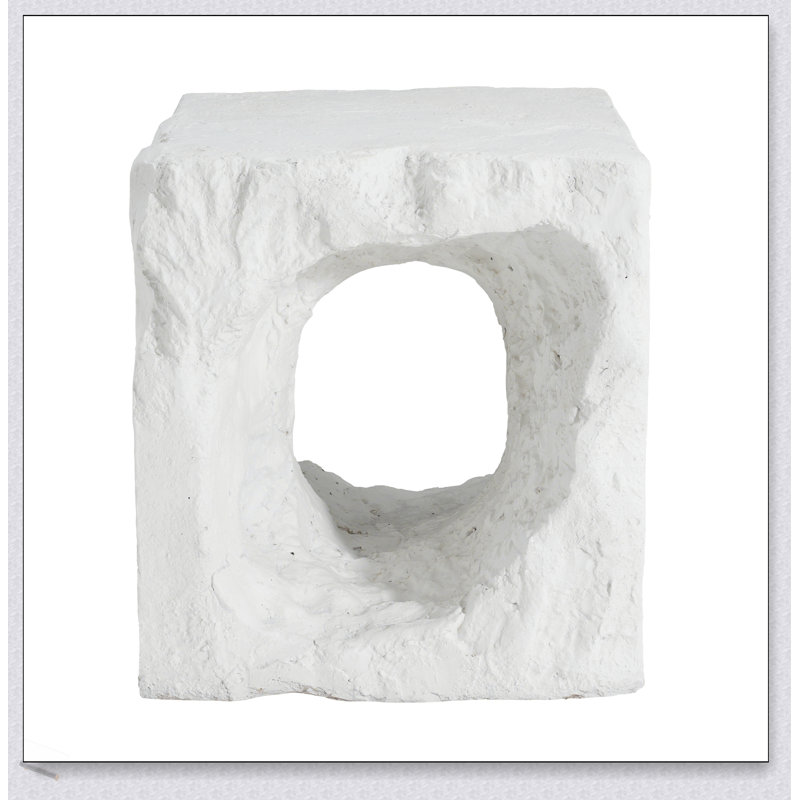 Lyra Outdoor Patio Karst Cave Inspired MGO Side Table With Weather-Resistant And Eco-Friendly Design