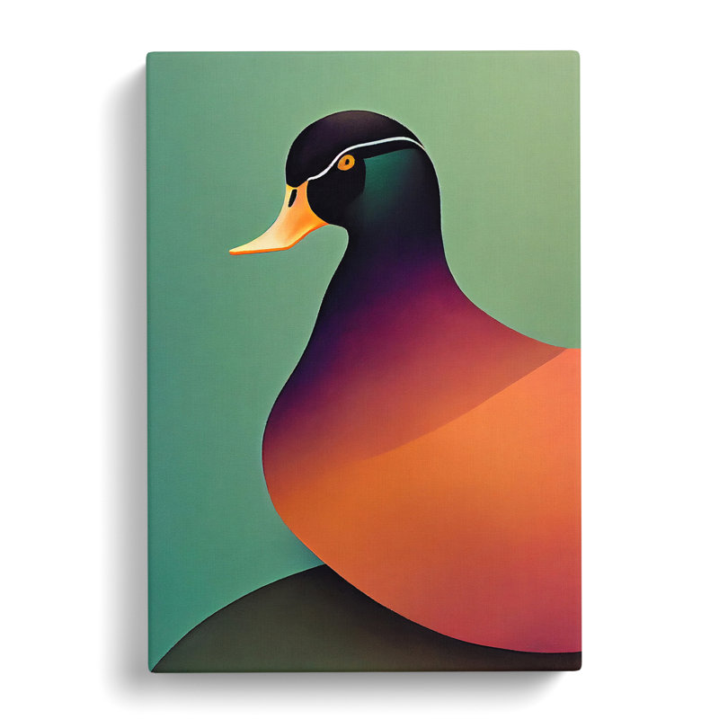 The Duck - Wrapped Canvas, 50cm H x 35cm W x 3cm D