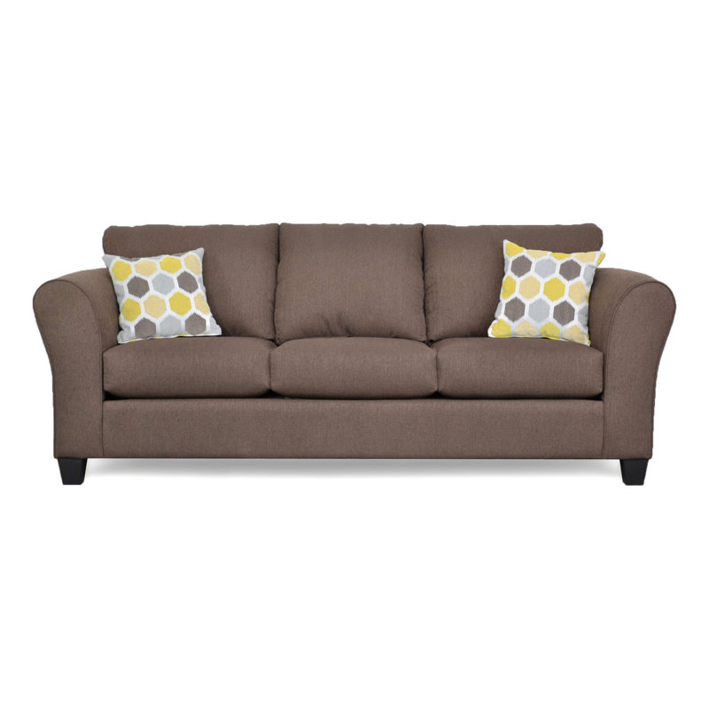 Fredericktown Upholstered 96'' Sofa, Bronco Umber