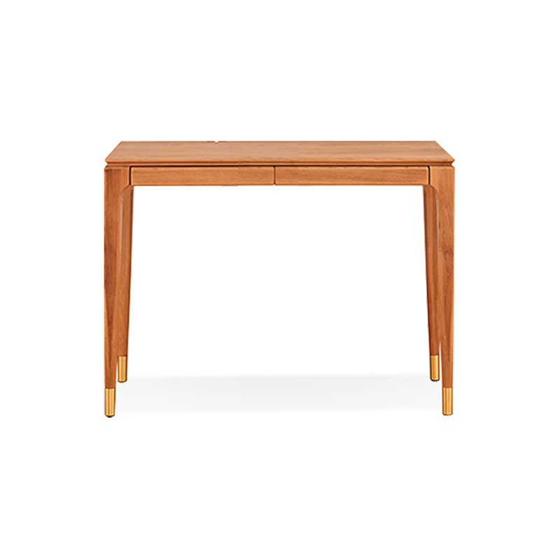 Bureau d'écriture avec tiroirs Cherry, Cerisier, H 29,53 po x l 54,33 po x P 15,75 po
