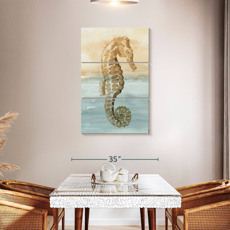 Brampt paisible sable et mer, H 45 po x l 28 po
