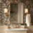 Brunilde Antique Hand-Forged Iron Rectangle Wall Mirror | Rustic Bathroom Vanity Mirror-2119159151-2119159154