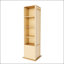 Armoire à maquillage et à bijoux rotative à 360 ° avec miroir pleine longueur, portemanteau et tablettes multicouches pour un rangement moderne