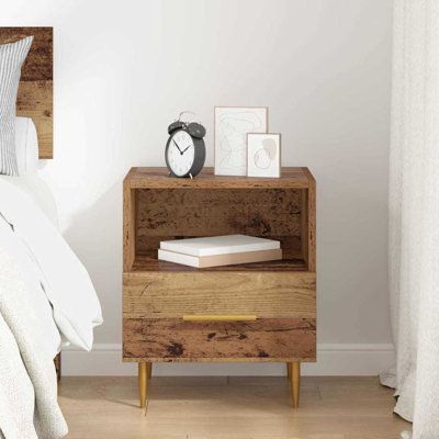 40cm W Manufactured Wood Bedside Table