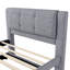Lit double avec lit gigogne pliable gris - Matériau de revêtement fin Fabrication en bois massif. Pas de sommier tapissier. Une expérience de repos agréable