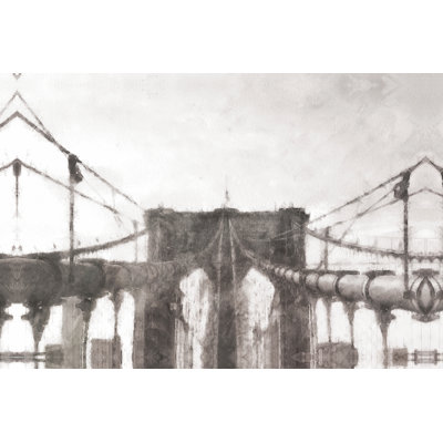 Brooklyn Bridge - Wrapped Canvas Painting