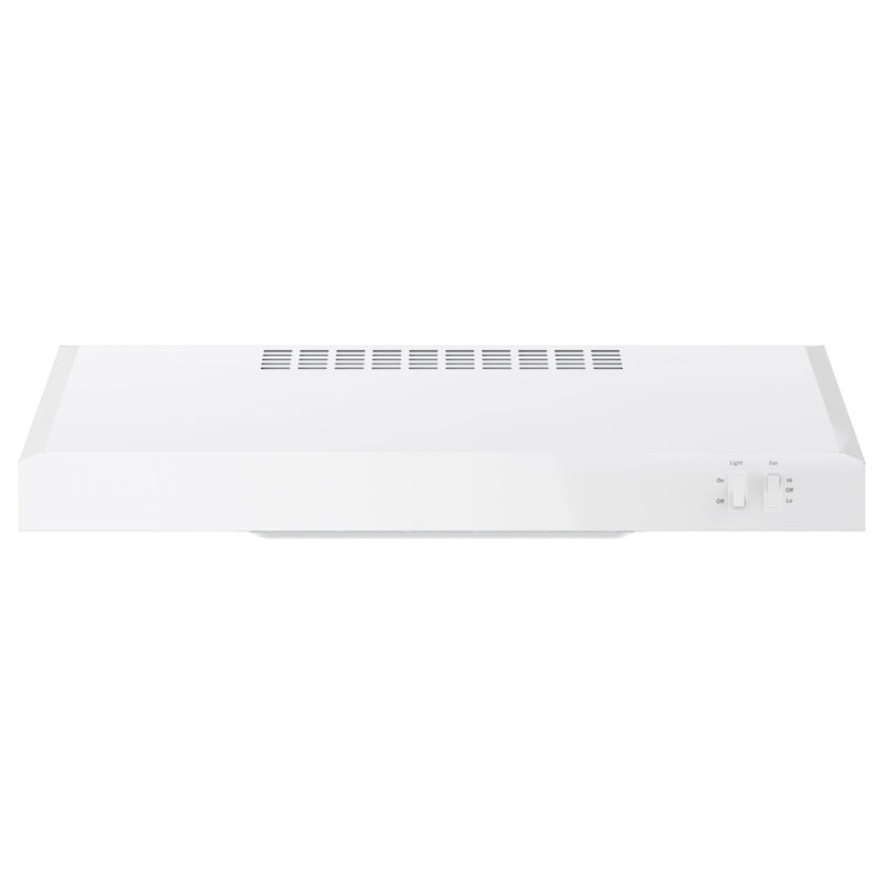 24" 200 CFM Convertible Under Cabinet Range Hood, White