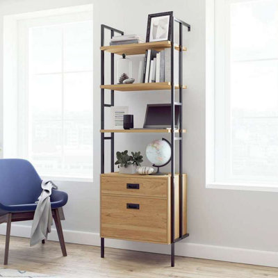 Notasulga 4 Piece Tiered Shelf with Drawer