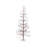 Flocked Artificial Brown Christmas Tree with Warm White LED Lights, 71"