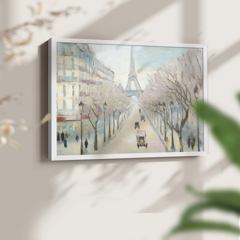 Paysage, série XLVI, reproduction encadrée, H 8 po x l 10 po, Blanc