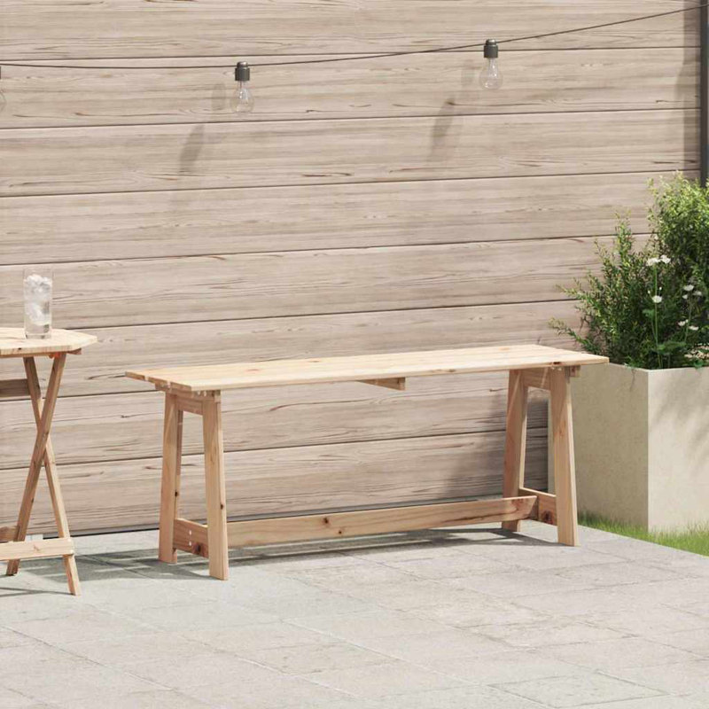 Solid Wood Outdoor Bench