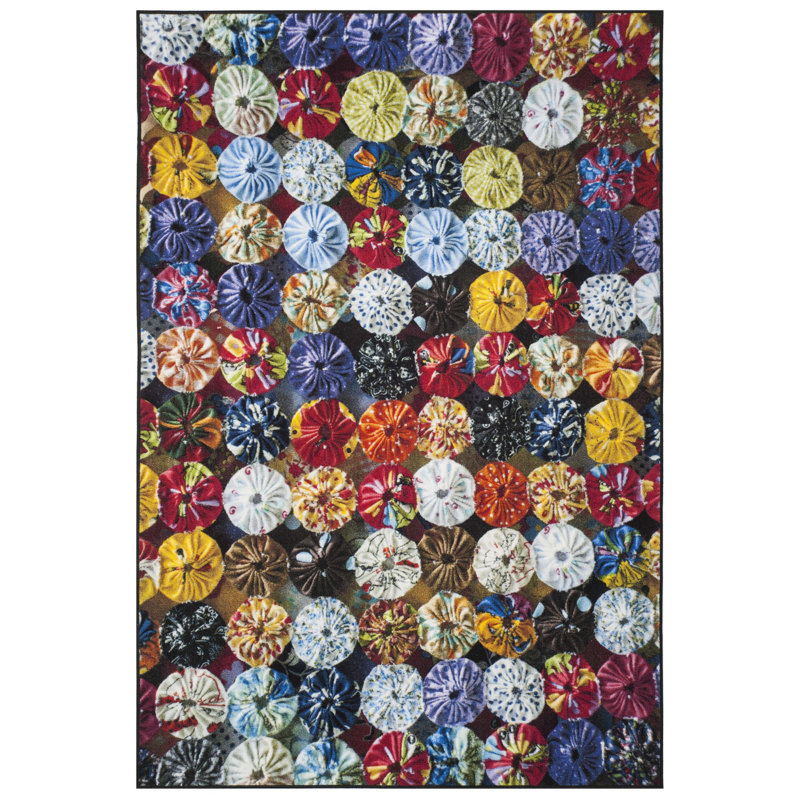 Garner Performance Geometric Rug, Rectangle 4' x 6'