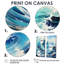 «Blue Wave Ocean Storm» - art mural nautique bleu-1959688305-1959688306-1959688316
