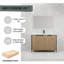 Meuble-lavabo autoportant avec lavabo en résine