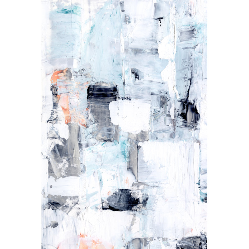 Urban Reflection II - Painting, 122 cm H x 81 cm W, Black Floater Frame