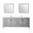 Jacques 84 in. W x 22 in. D Double Bath Vanity, Faucet Set, & 34 in. Mirrors-66637751-113025139