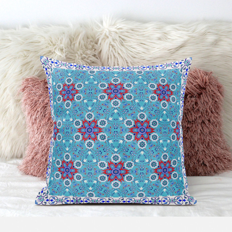 Polyester Throw Square Pillow Cover & Insert, 16" x 16" 