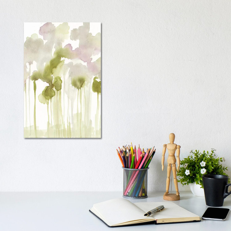 Aquarelle Forest I 1 Piece Wrapped Canvas Painting, 20.32 cm H x 30.48 cm W