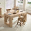 Table de salle à manger de style campagnard pour 4 à 6 personnes, table de bout rectangulaire en panneau de fibres à densité moyenne avec pieds en bois robustes, table de cuisine et de salon polyvalente, assemblage facile, utilisation commerciale et d