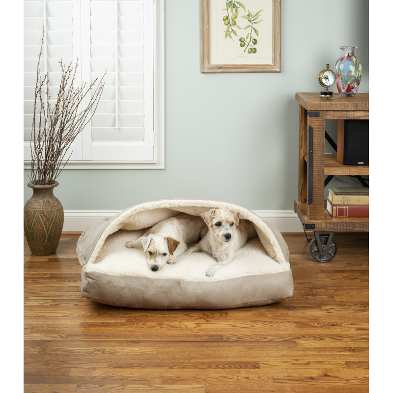 Lit pour chien Snoozer, Peau de daim, Moyen (l 35 po x P 25 po x H 8 po), Moyen (26 à 40 lb)