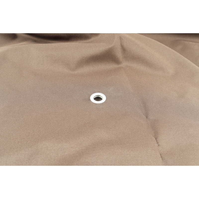 Auvent pour abri de jardin extérieur 10 pi x 10 pi - à deux niveaux, protégé, imperméable, enveloppe, couverture de patio brun, protection,
