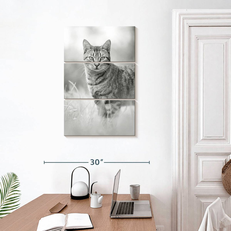 Brampt Grey Cat, 32" H x 20" W
