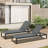 Chaise Lounge Pool Chair Set of 2,Patio Sun Tanning Chair with 4-Position Reclining Back,Breathable Mesh Seat-1900229085