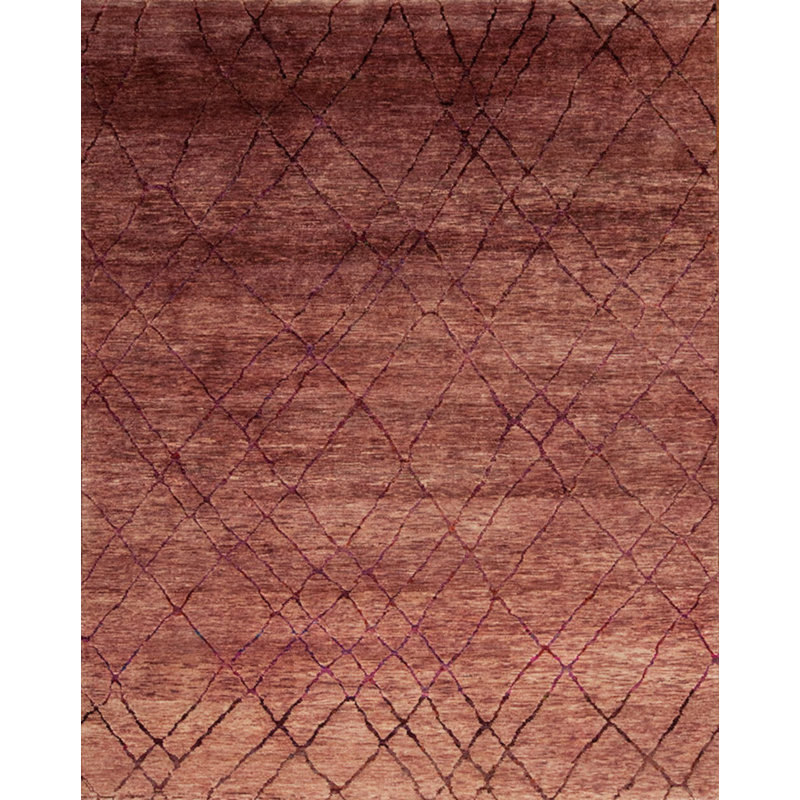 Seville Hand Knotted Area Rug in Wood Rose/Purple