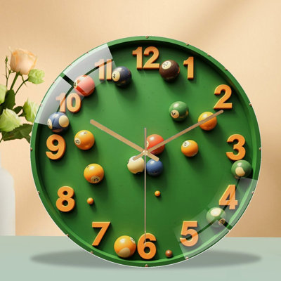 Horloge murale en verre 12 po