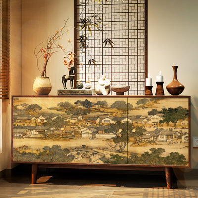 Retro and minimalist style sideboard