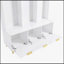 Grand portemanteau moderne avec banc, solutions de rangement multifonctionnelles et portes cannelées ultrabrillantes pour les vestibules-101628910