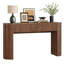 Console 55 po Tambour avec plateau de table ovale pour vestibule de vestibule-492933685-492933687