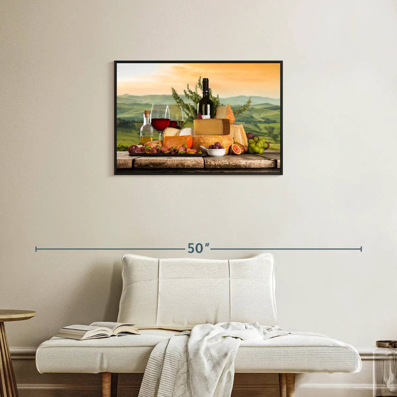 Perfect Wine Pairing, Floating Frame Black, 31" X 21"