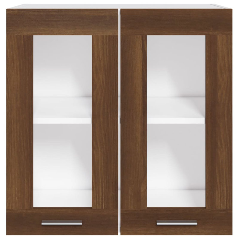 Lyon Hanging Glass Cabinet Lyon, Brown Oak