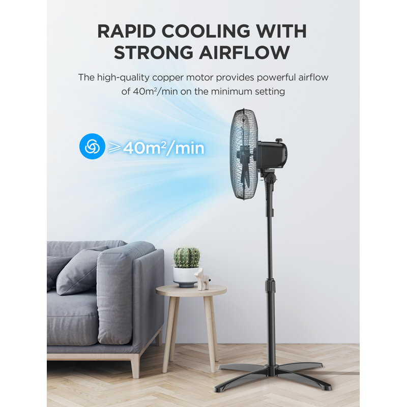 Living And Home 19.5cm Pedestal / Standing Fan Fan