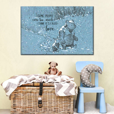 «Winnie l'ourson se soucie trop» sur toile