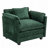 Boucle Fabric Club Chair Armchair with Ottoman-613019560