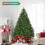 Arbre de Noël artificiel à charnière non éclairé 7 pi 7 pi avec 2231 branches