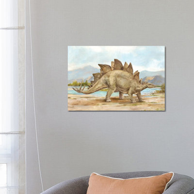 Dinosaur Illustration I by Ethan Harper - Wrapped Canvas Print