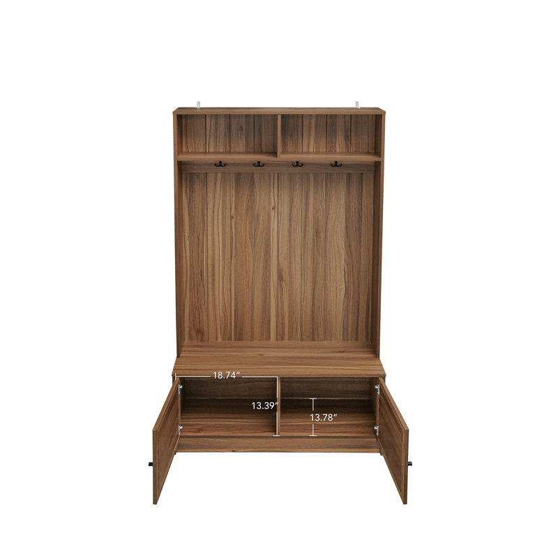 Garde-robe d'entrée avec banc et armoire