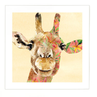 Giraffe by Louise Nisbet - No Frame Print