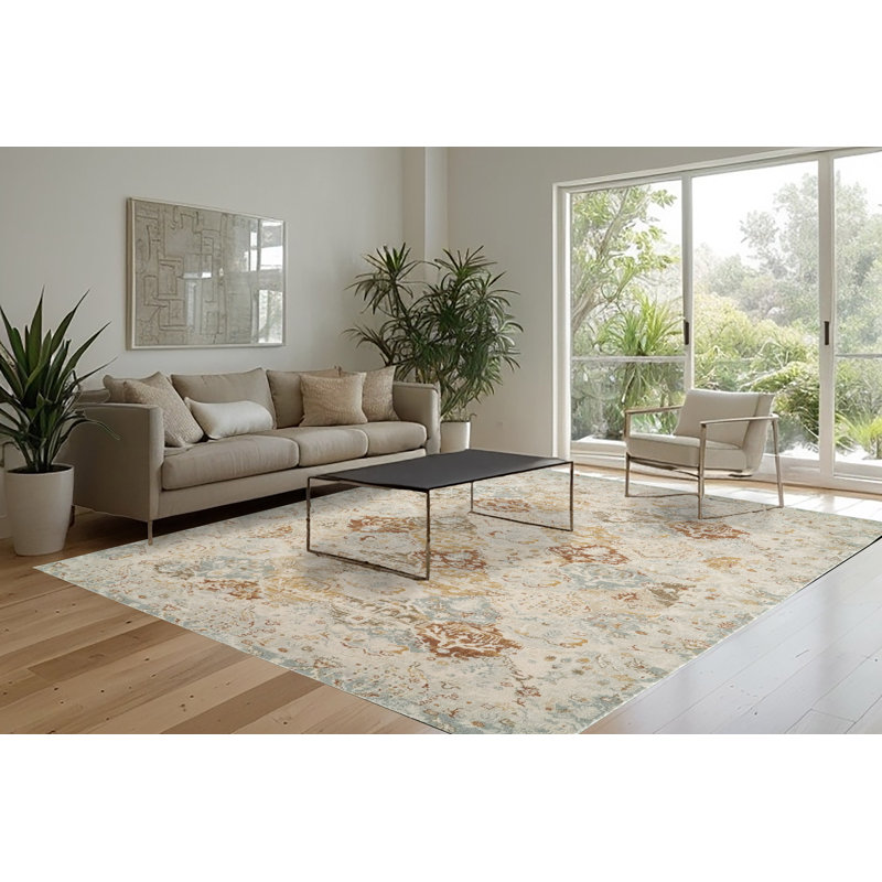 ANNALISE 6.7X9.6 7602-899 BEIGE/MULTI, Rectangle 6'7" x 9'6"