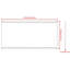 Miroir de salle de bain rectangulaire surdimensionné de 60 po x 30 po avec cadre en noyer