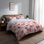  Ensemble de housse de couette et de coussins décoratifs 3 pièces Love